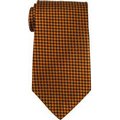 Stock Silk Black/Orange Checkered Tie